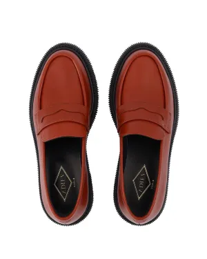 159 Loafers  in Red Leather