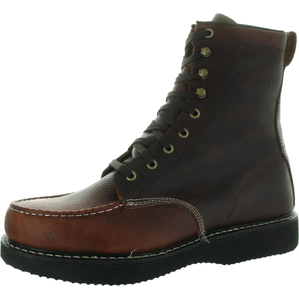8" Mens Lace-Up Leather Combat & Lace-Up Boots