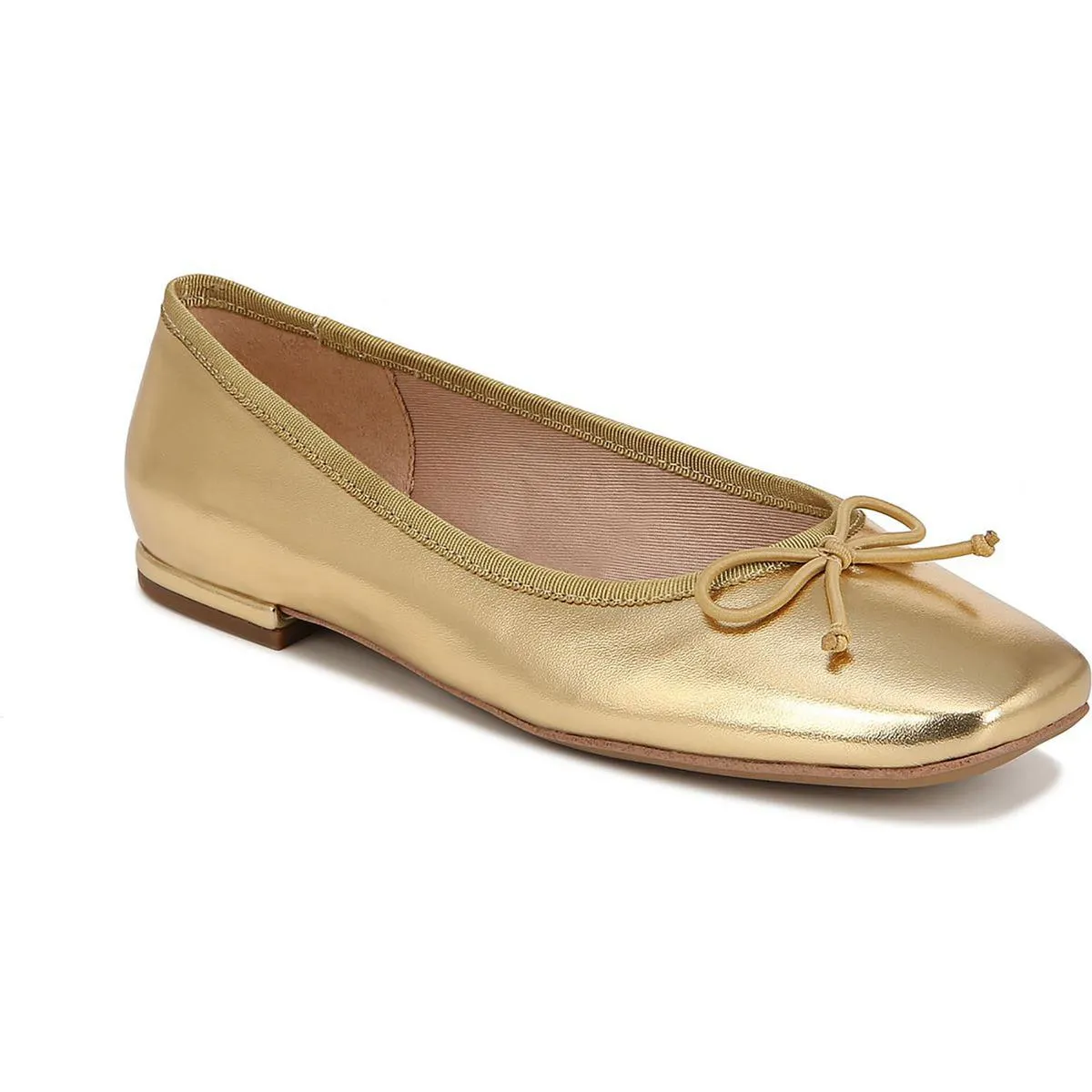 Abigail Womens Leather Ballet Flats