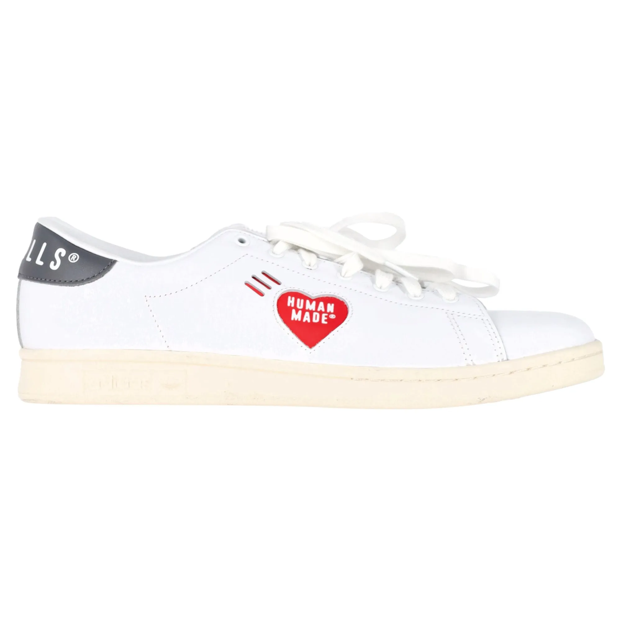 Adidas  x Human Made Stan Smith Low Top Sneakers in White Leather