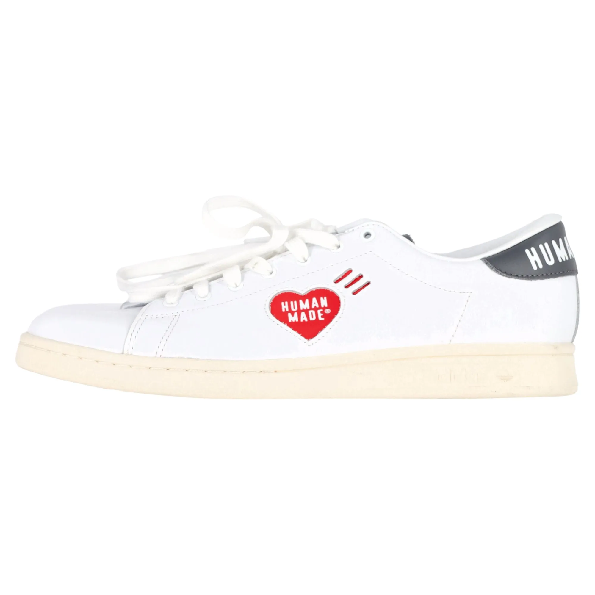 Adidas  x Human Made Stan Smith Low Top Sneakers in White Leather