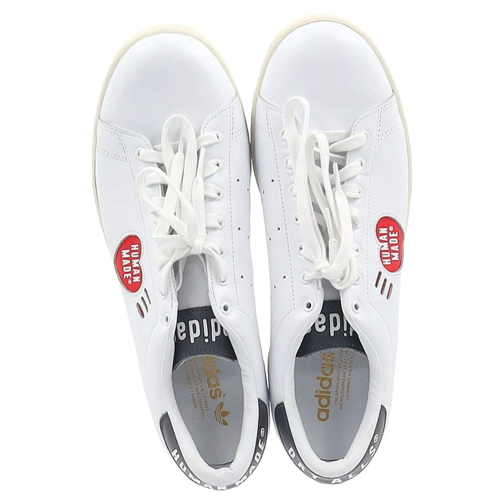 Adidas  x Human Made Stan Smith Low Top Sneakers in White Leather
