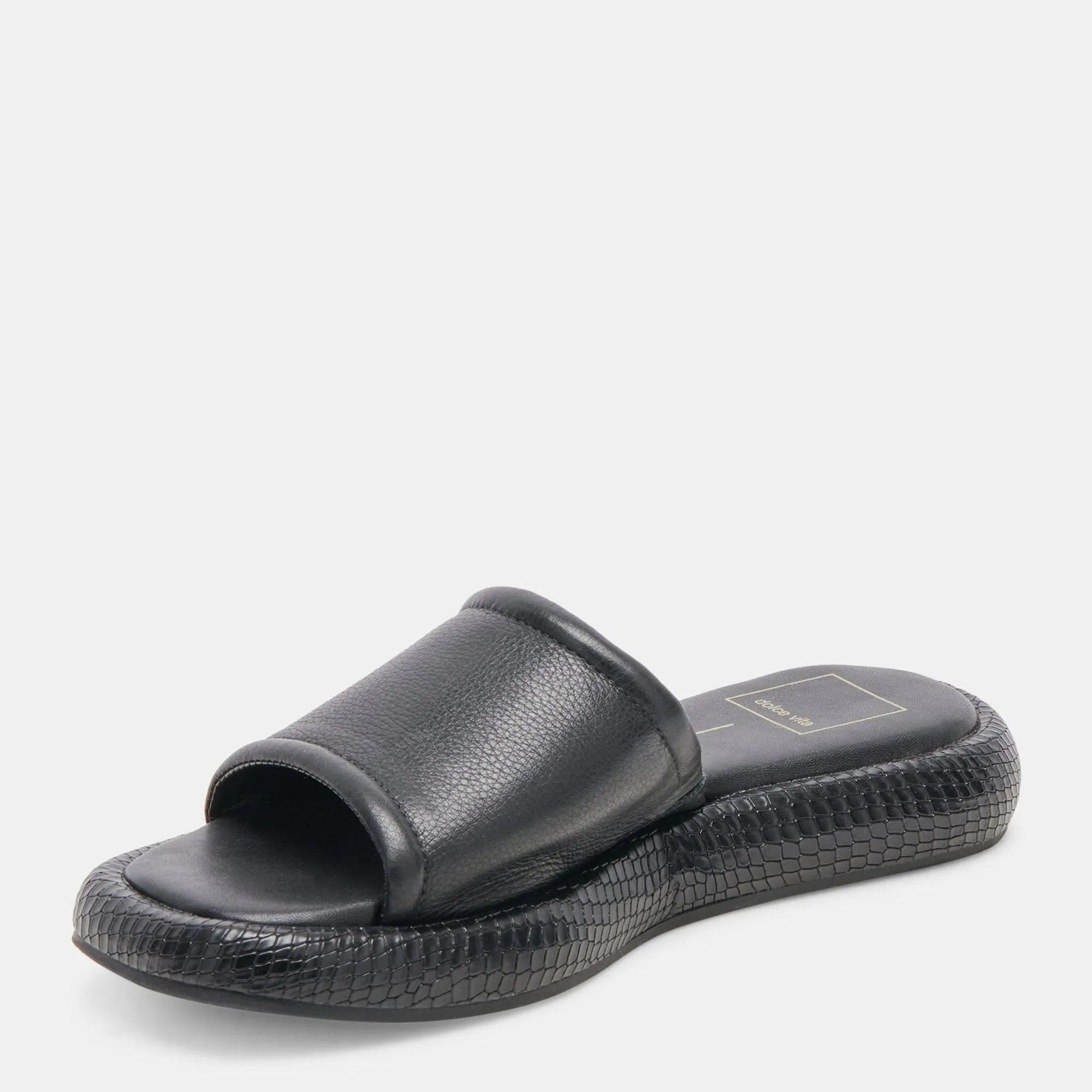 Aisha Sandals Black Leather