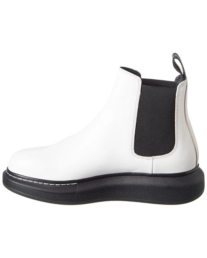Alexander McQueen Contrast Leather Chelsea Boot