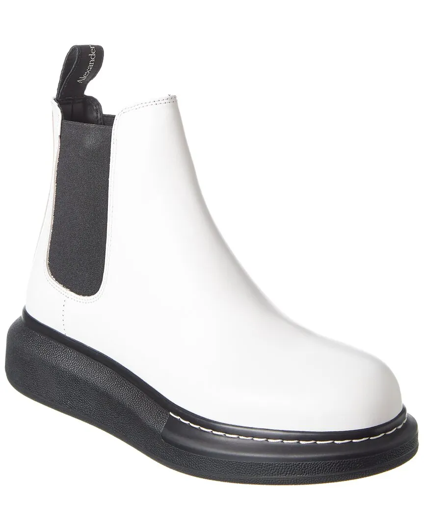 Alexander McQueen Contrast Leather Chelsea Boot