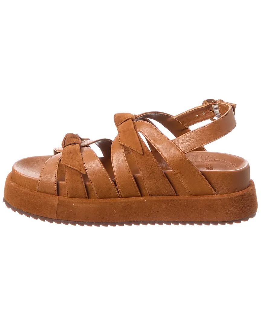 Alexandre Birman Suelita Bounce Leather & Suede Platform Sandal