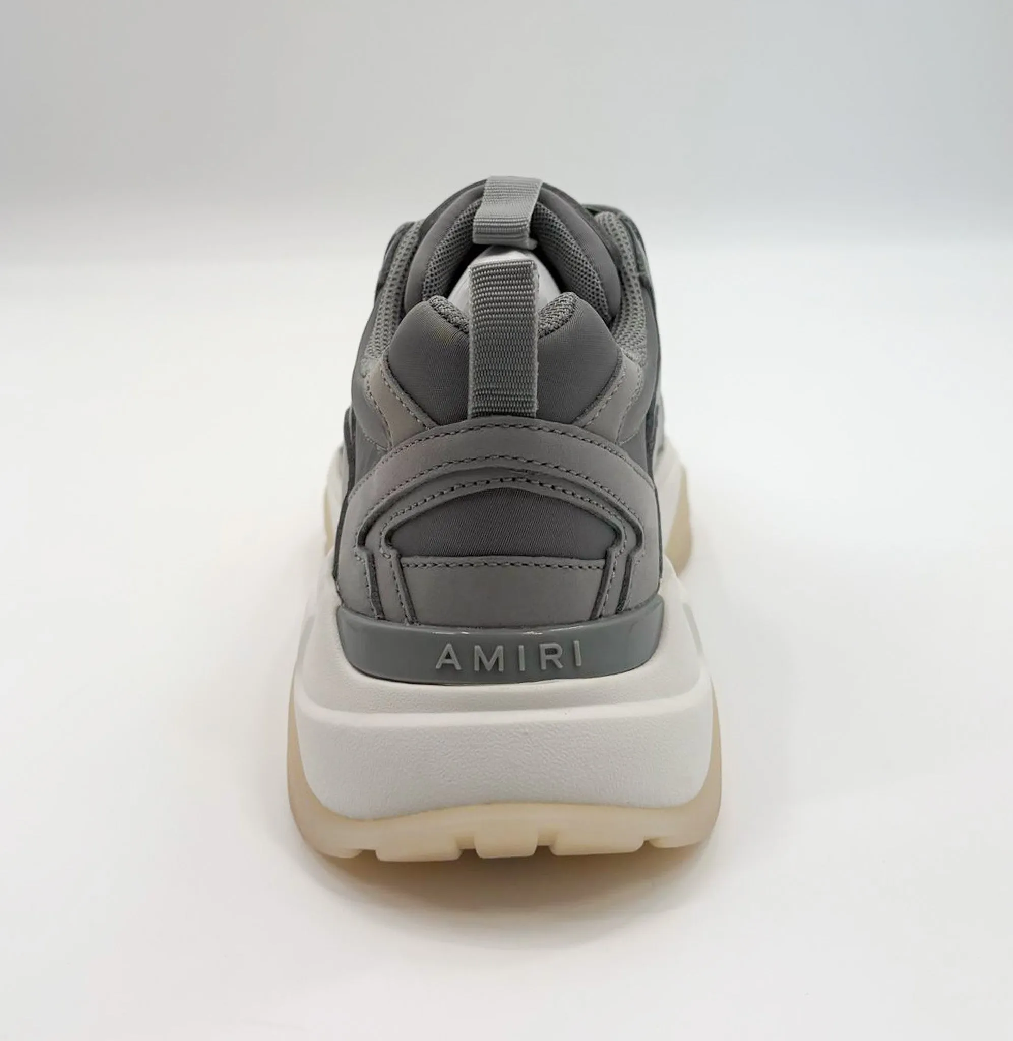 Amiri Gray Bone Runners Skeleton Sneakers