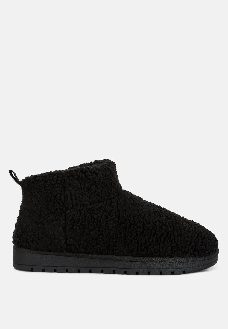 anatole fleece exterior fluffy boots