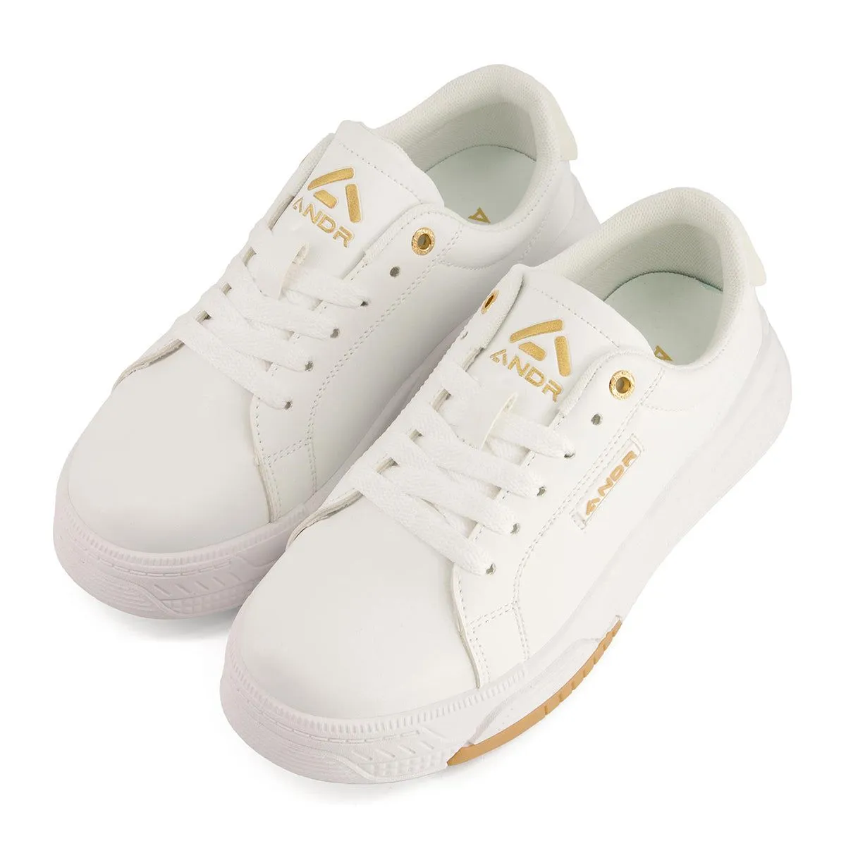 Andrea Casual Sneakers With Golden Accent