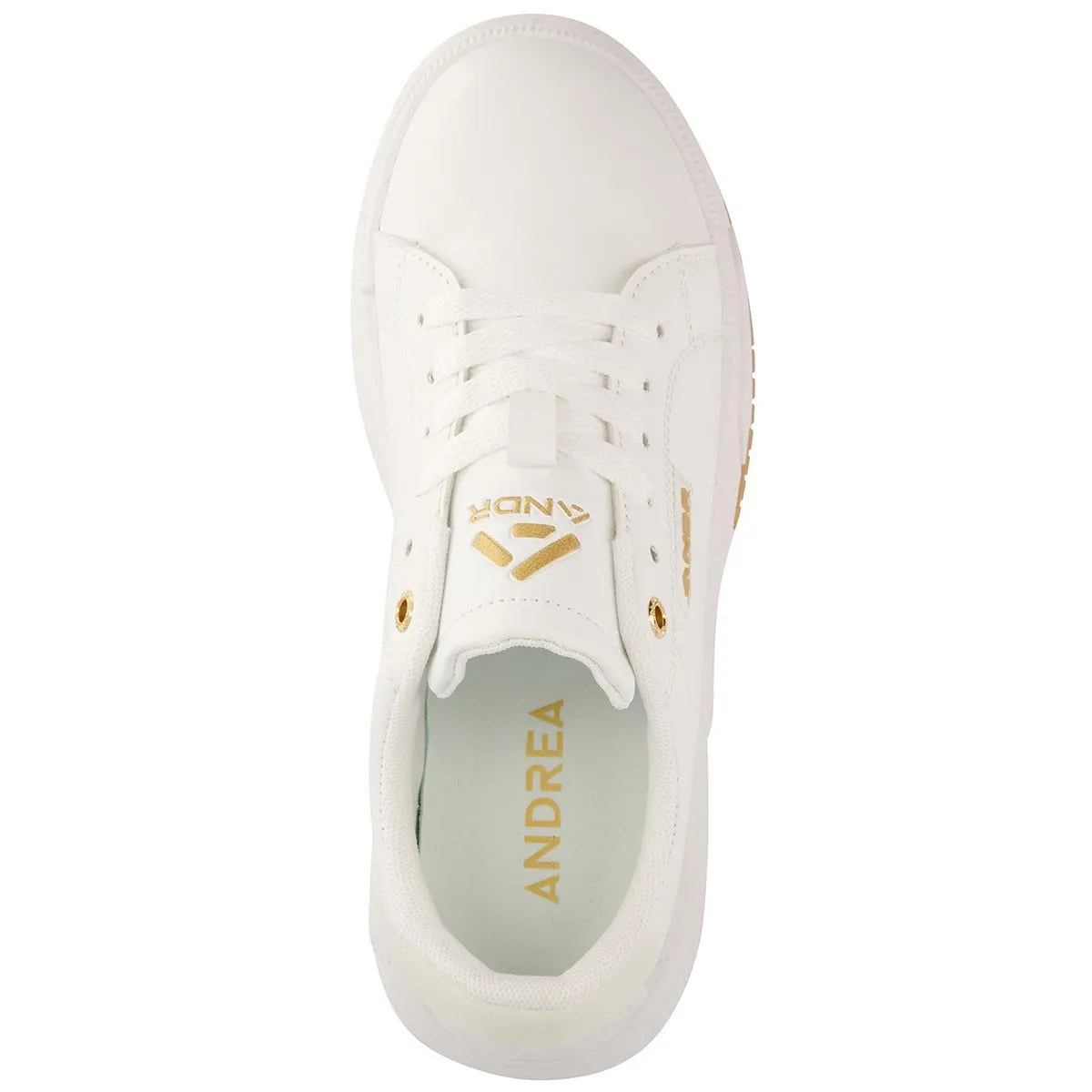 Andrea Casual Sneakers With Golden Accent