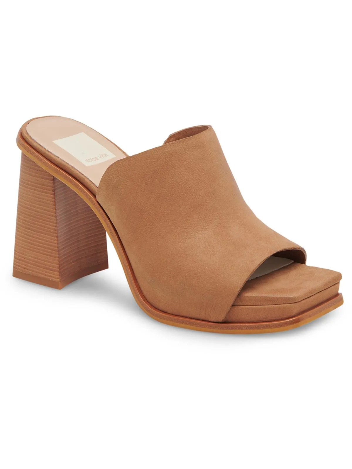 ANISE Womens Suede Slip On Mule Sandals