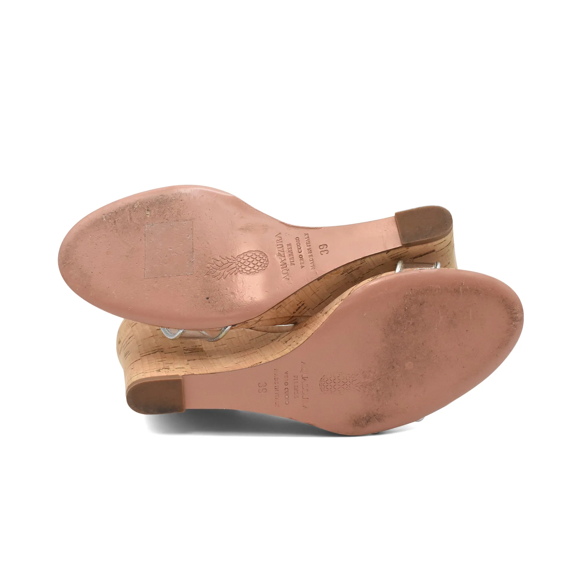 Aquazzura 'Minimalist' Wedge Sandals - Women's 39