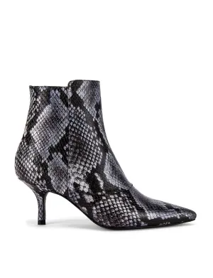 Ava Booties In Cloudy Blue Python