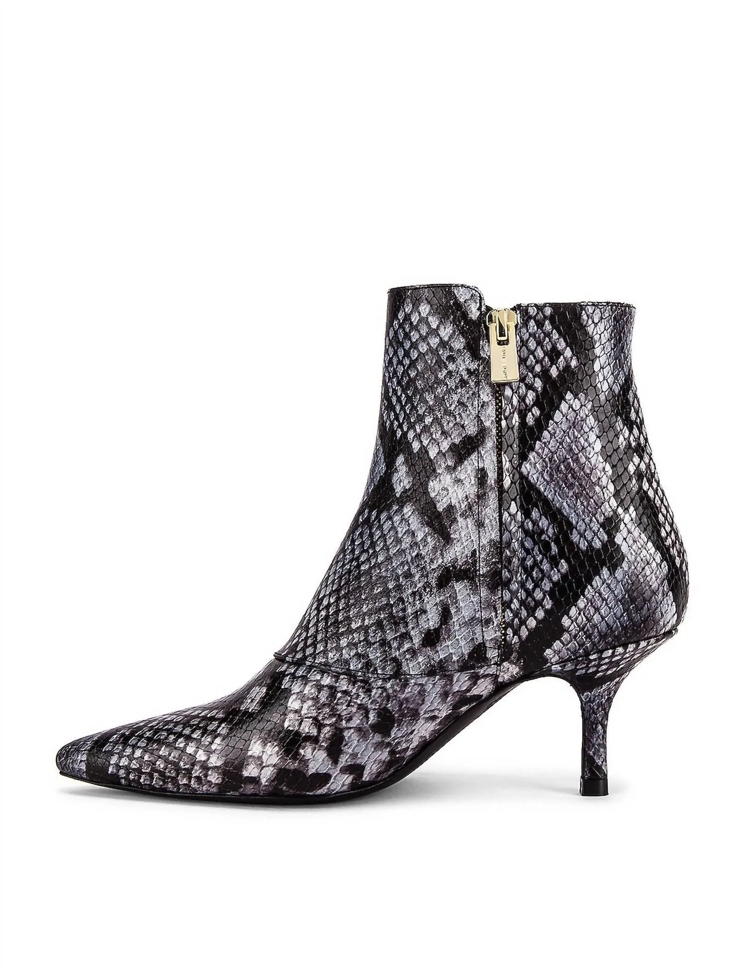 Ava Booties In Cloudy Blue Python