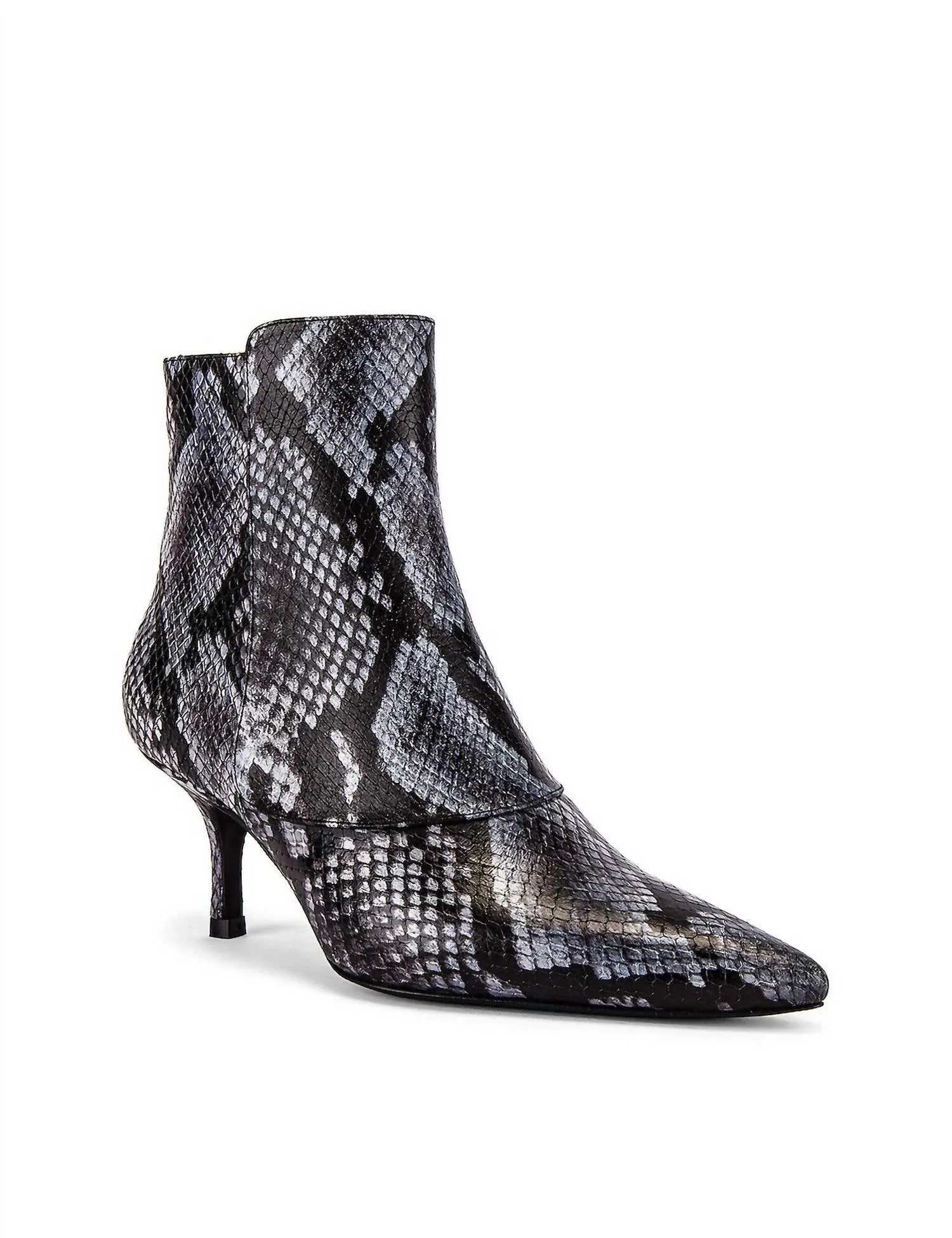 Ava Booties In Cloudy Blue Python