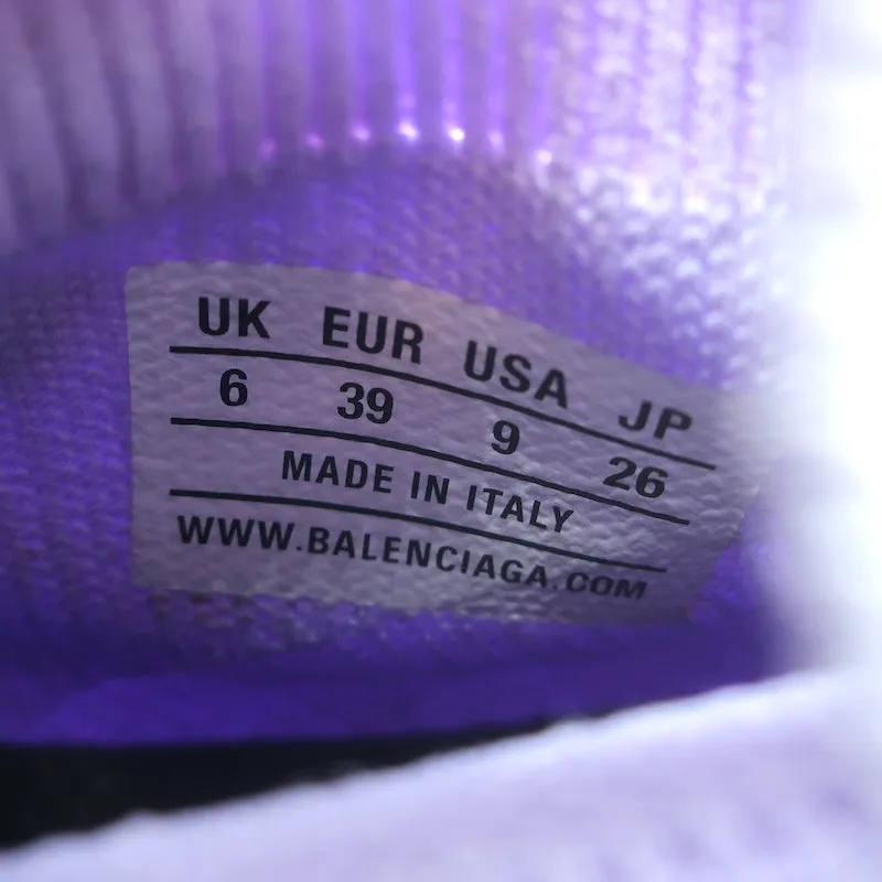 Balenciaga Speed 2.0 Sock Sneakers Lilac Stretch Knit Size 9