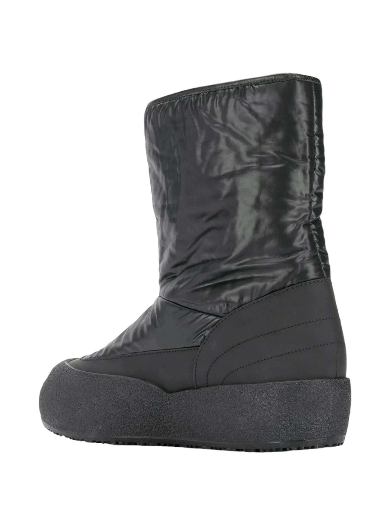 Bally Cuper Men's Dark Blue Curling Shearling-Lined Boots Size 8