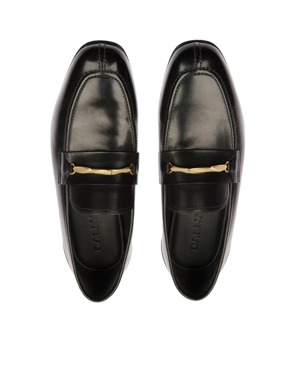 Bally Genos 6304150 Men's Black Calf Leather Loafers