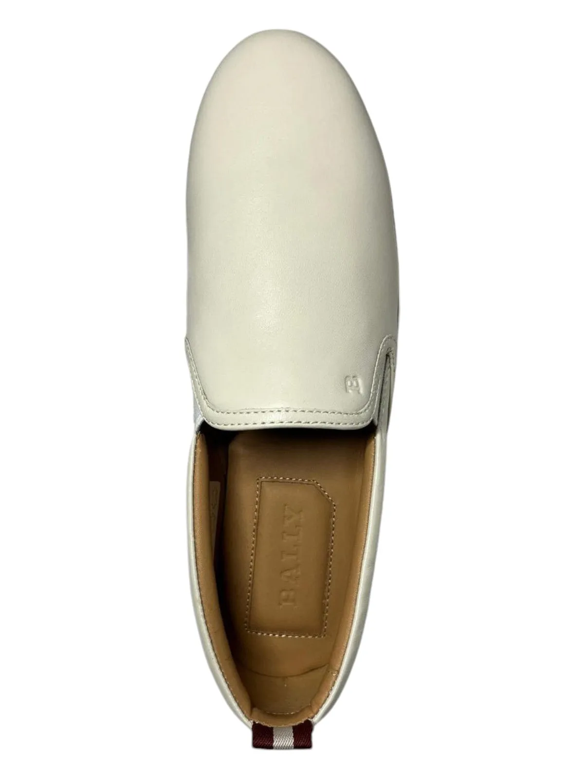 Bally Hinka 6211667 Ladies Bone Lamb Leather Sneakers