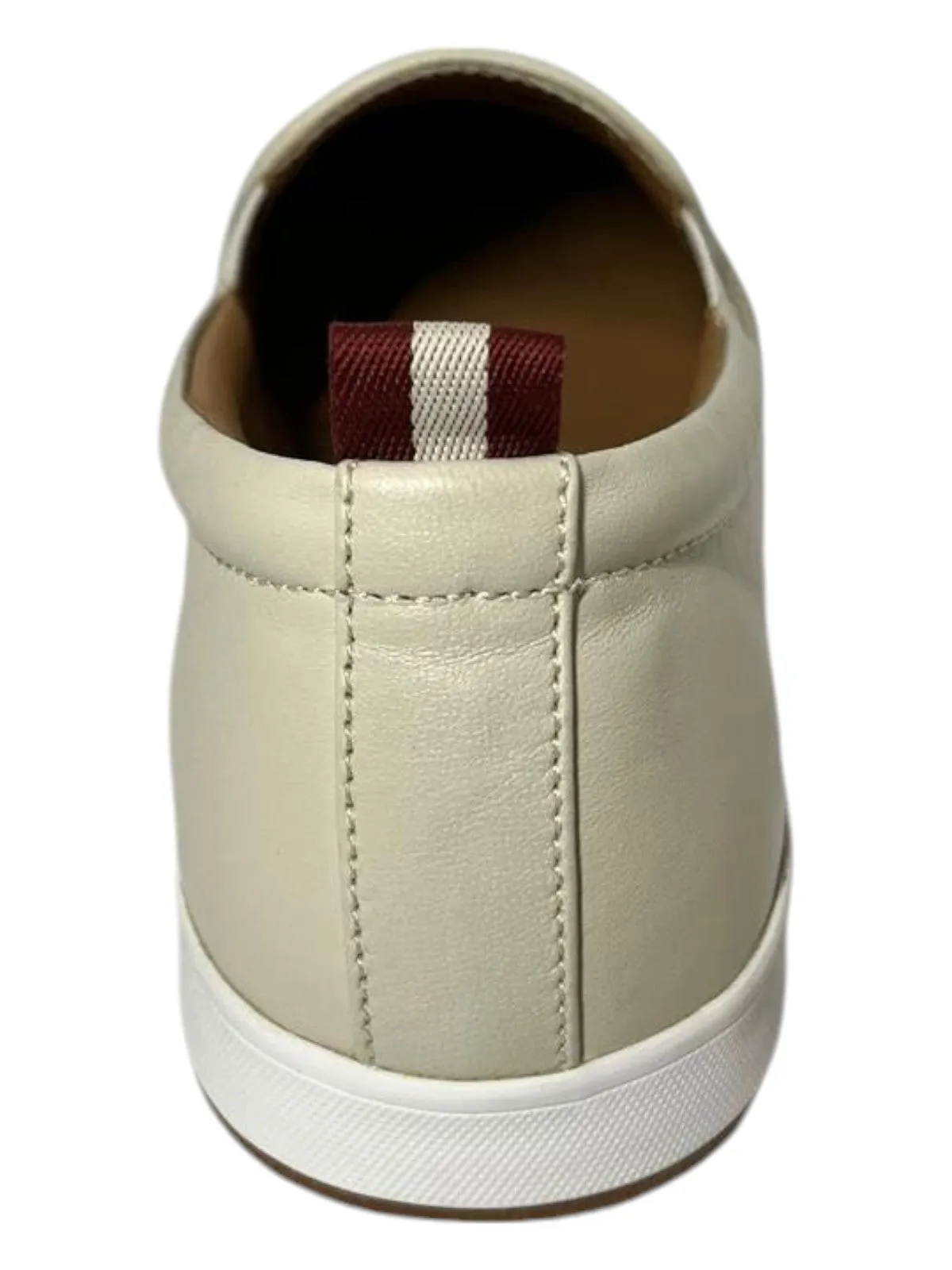 Bally Hinka 6211667 Ladies Bone Lamb Leather Sneakers