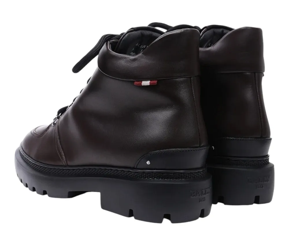 Bally Valiant 6239429 Women's Ebano Calf Plain Leather Boots
