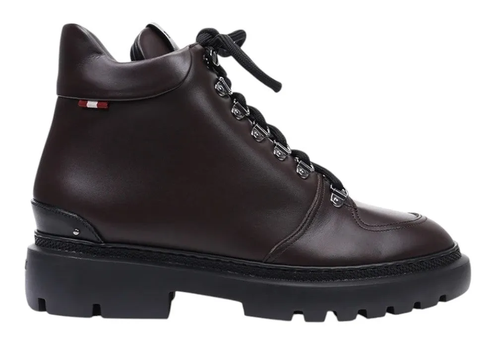 Bally Valiant 6239429 Women's Ebano Calf Plain Leather Boots