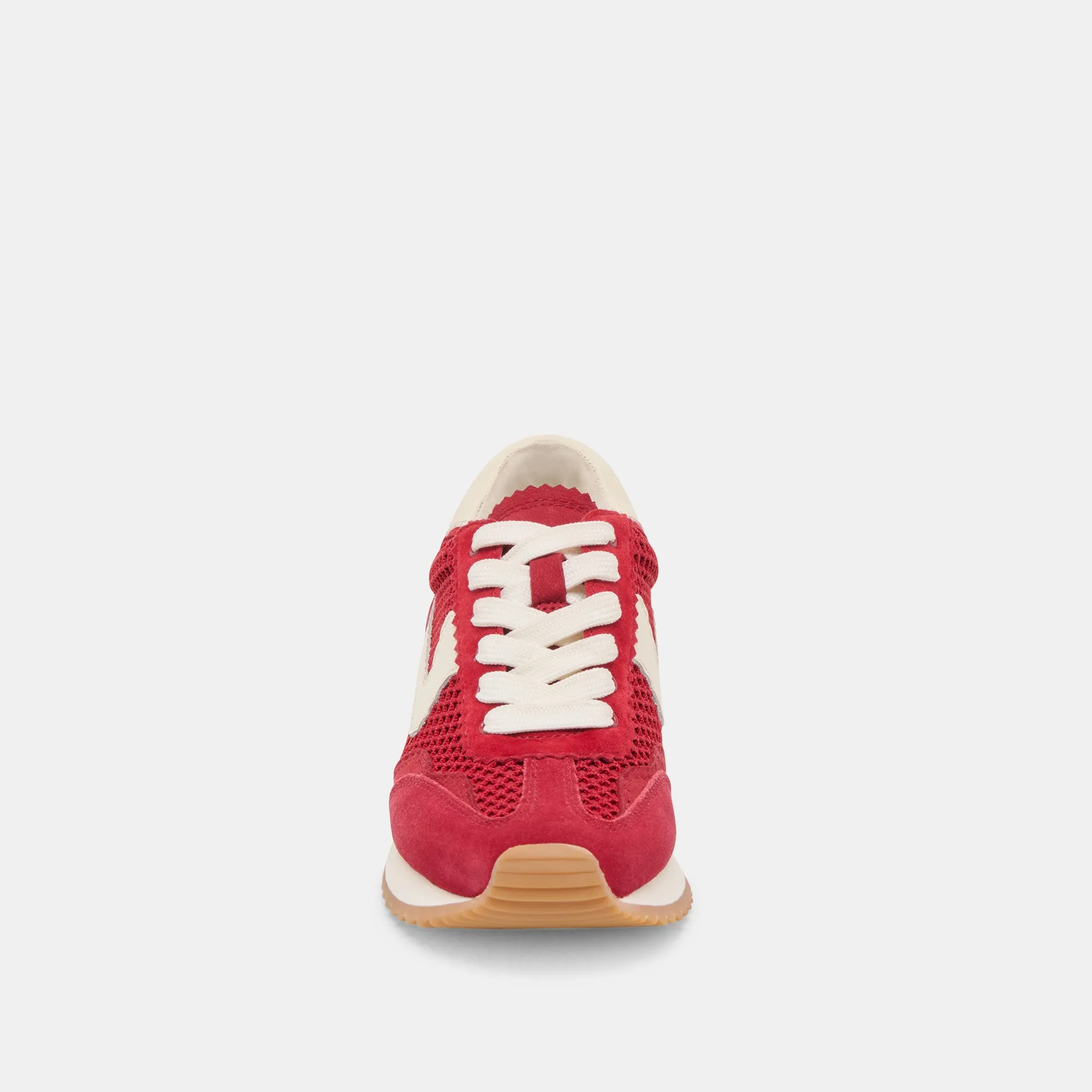 B.NTCD MESH SNEAKERS CRIMSON WOVEN MESH