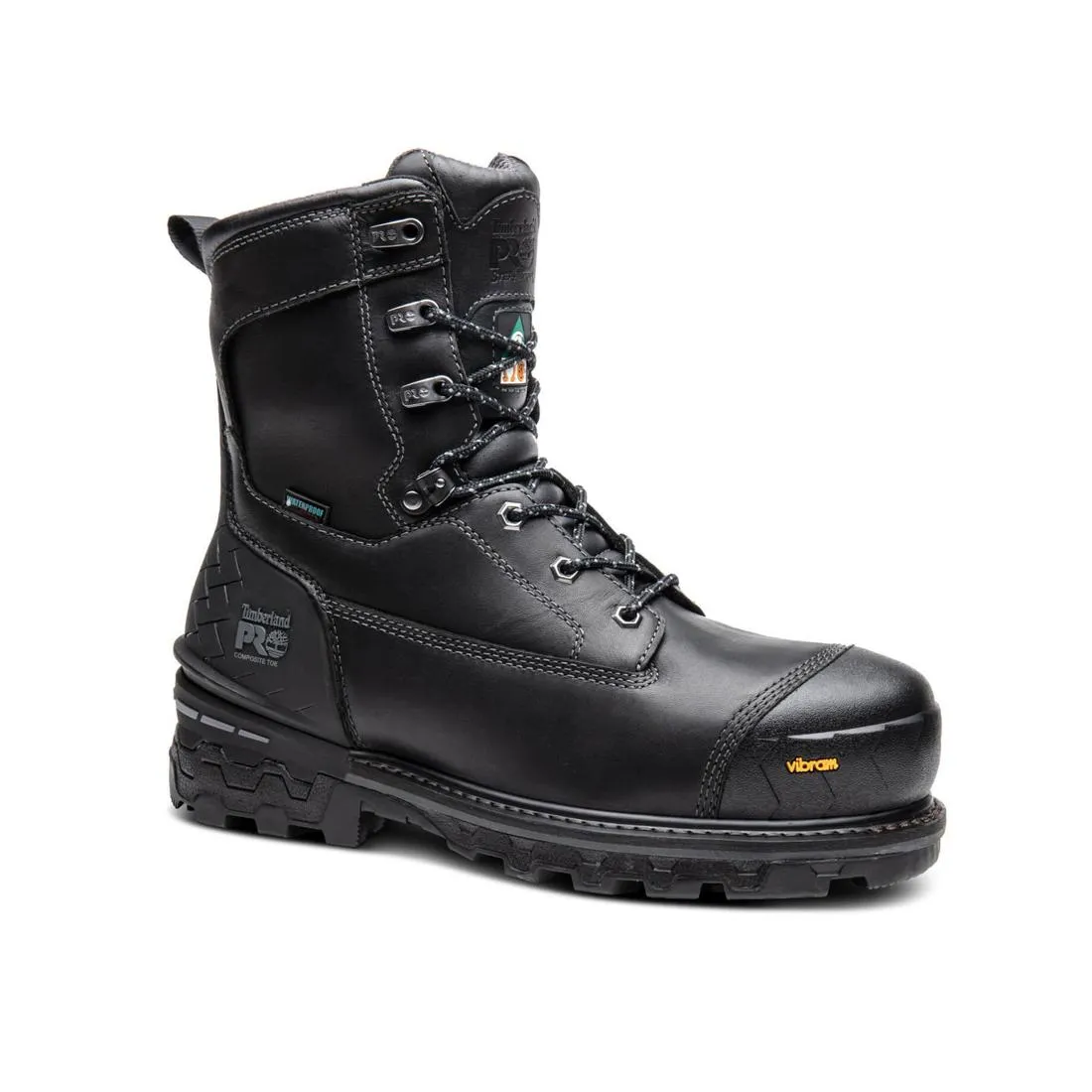 Boondock HD 8 Inch Composite-Toe Waterproof Ins 200G Work Boot Black