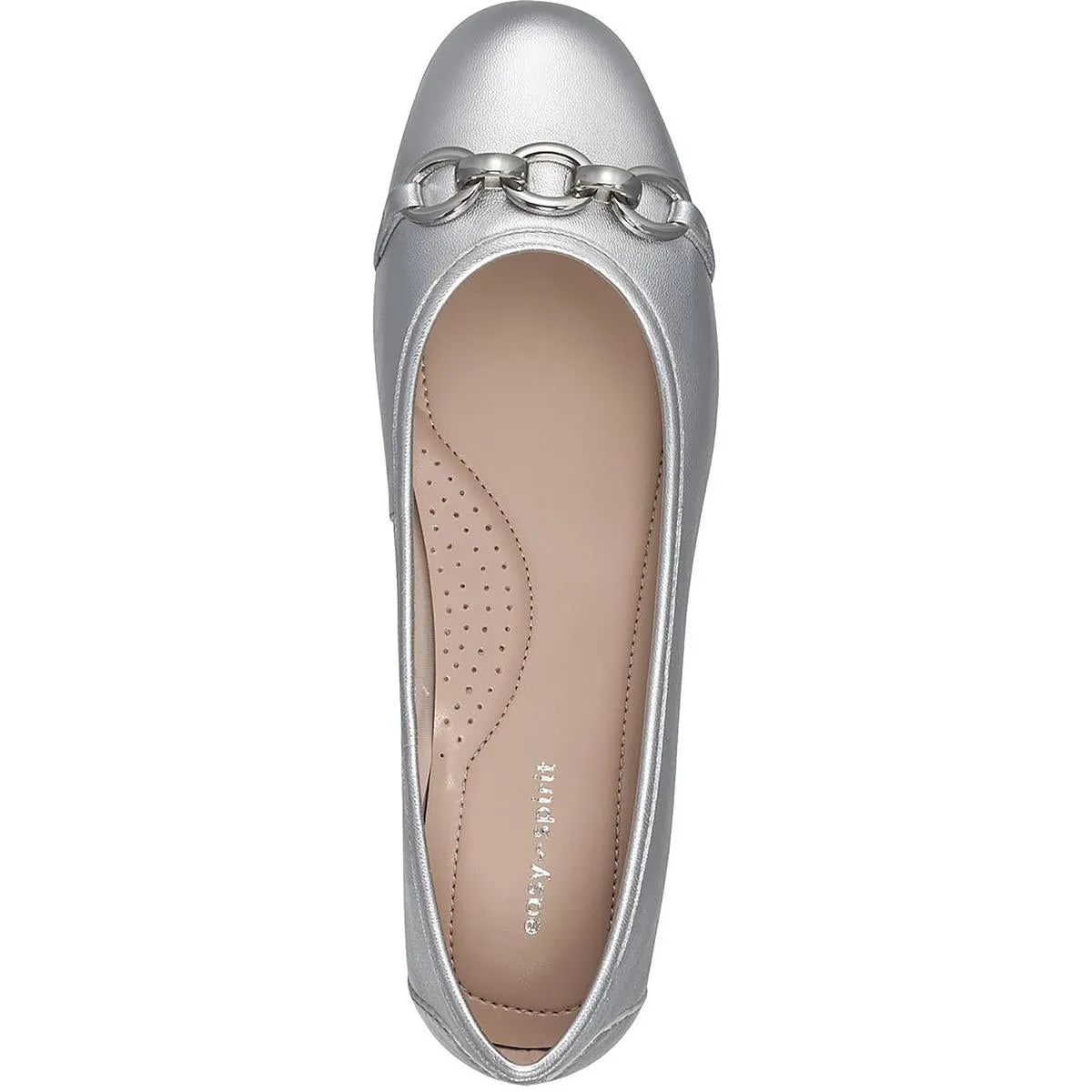 Brandi Womens Leather Chain Loafers