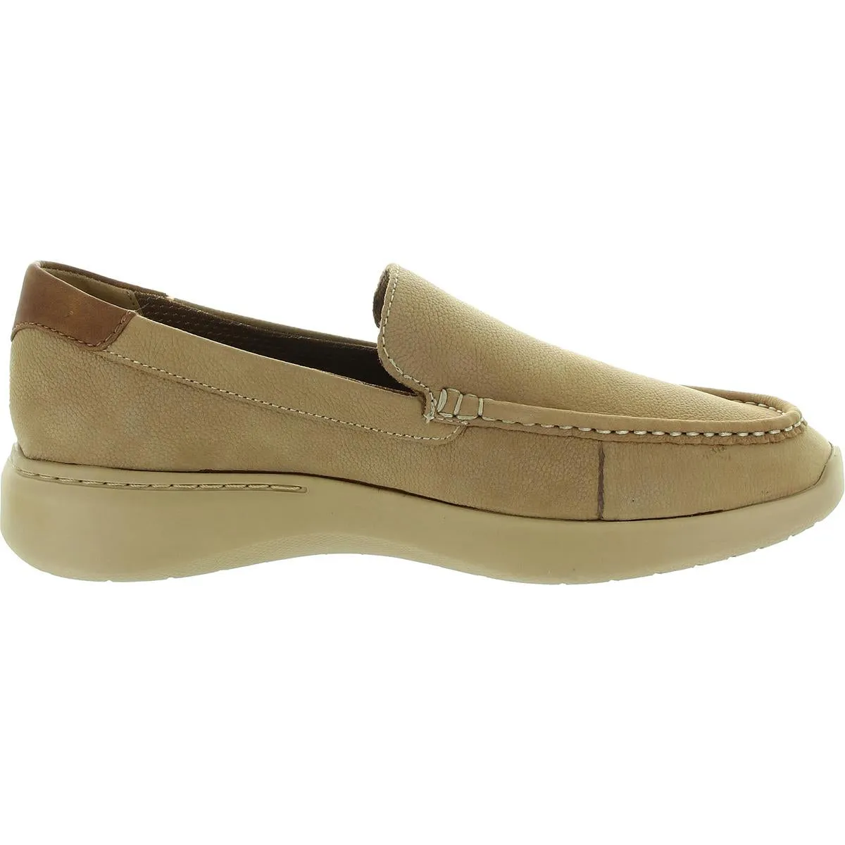 Brogan Mens Solid Leather Slip-on Shoes