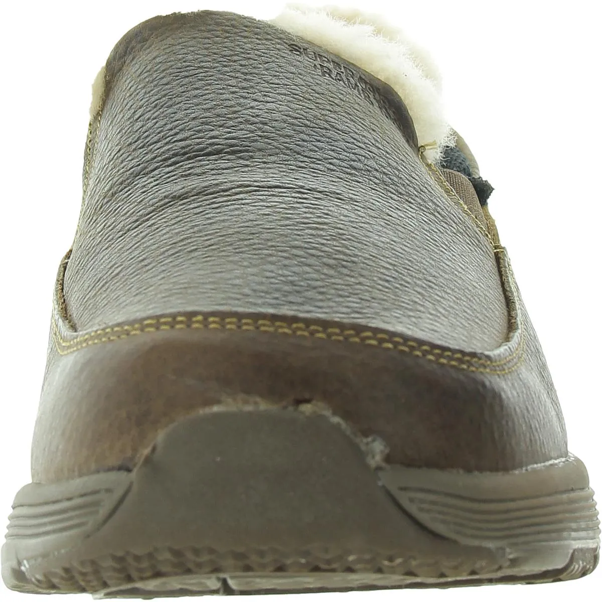 Bulgan Mens Fleece Lined Leather Loafers
