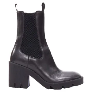 Burberry Daniel Lee Stride Leather Chunky Heel Boots