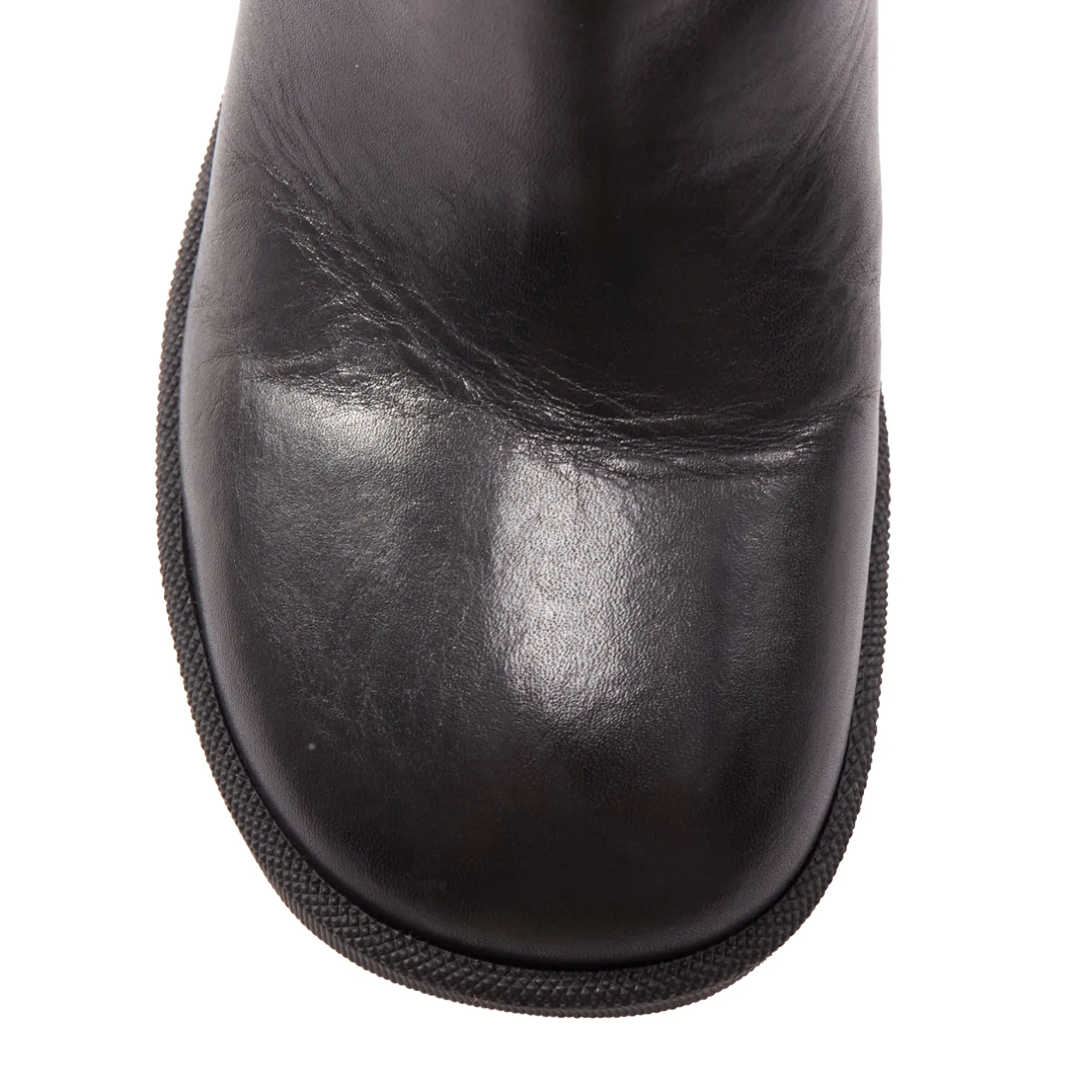 Burberry Daniel Lee Stride Leather Chunky Heel Boots