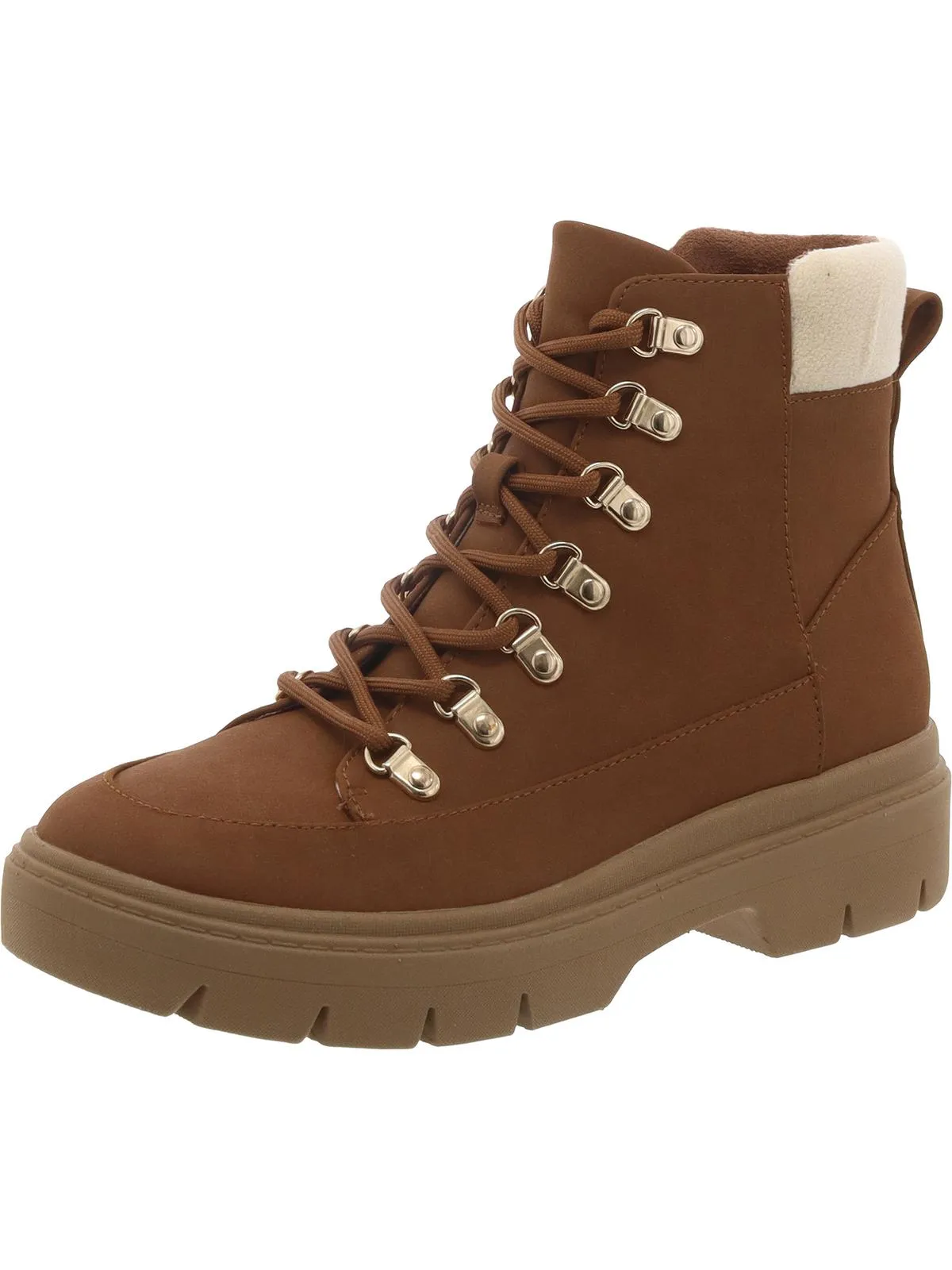 Canyon Womens Faux Suede Lace-Up Ankle Boots
