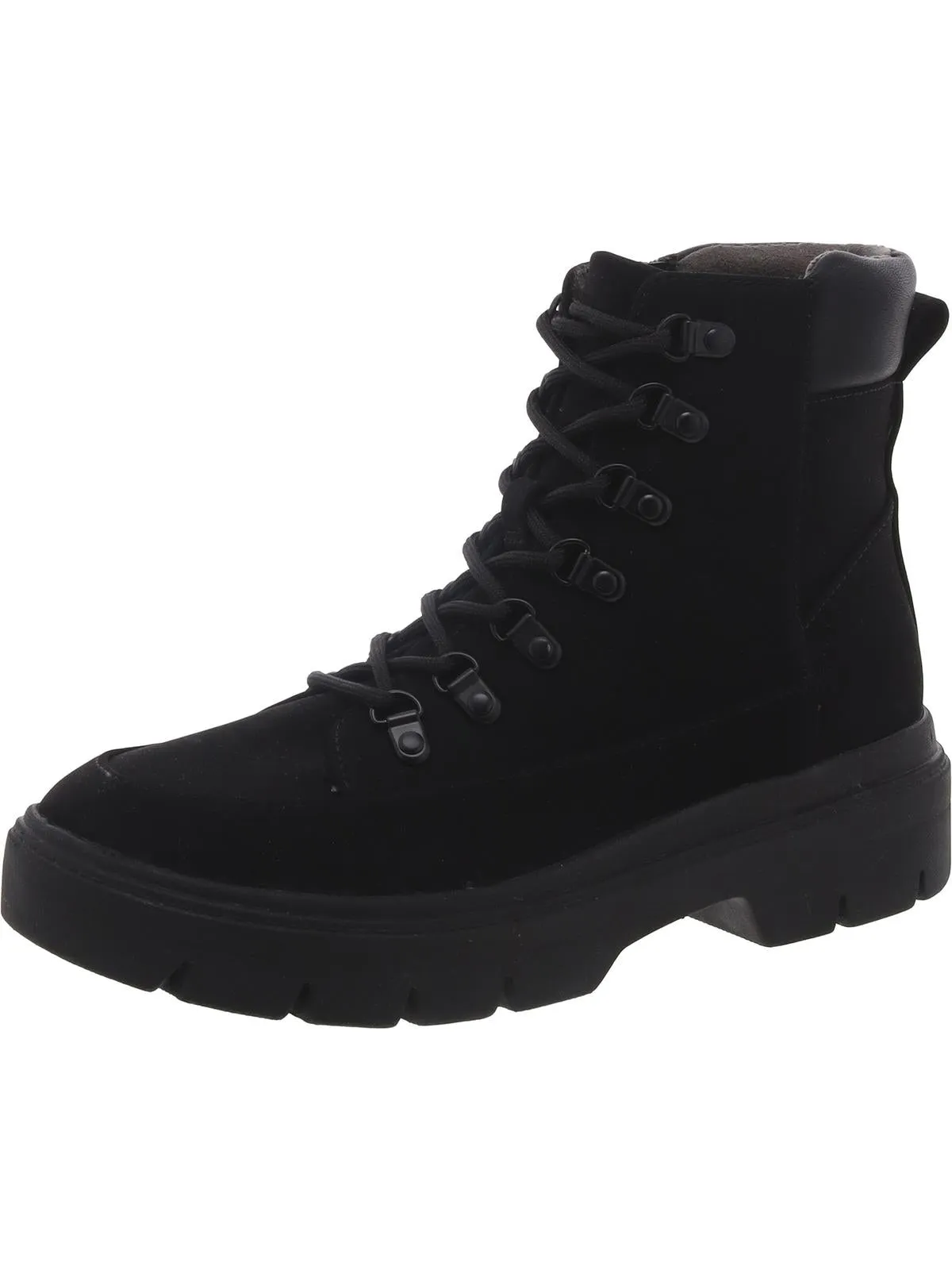 Canyon Womens Faux Suede Lace-Up Ankle Boots