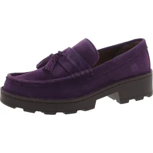 Capri Womens Tassel Faux Suede Loafers