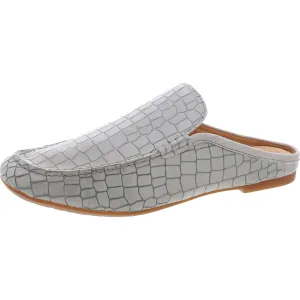 CAPRICORN Womens Embossed Leather Mules