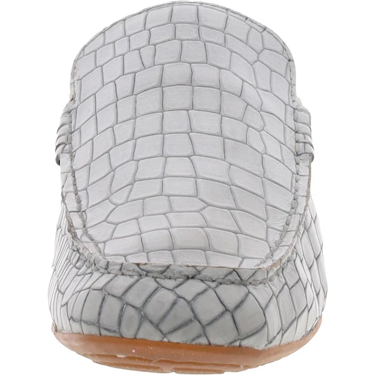 CAPRICORN Womens Embossed Leather Mules