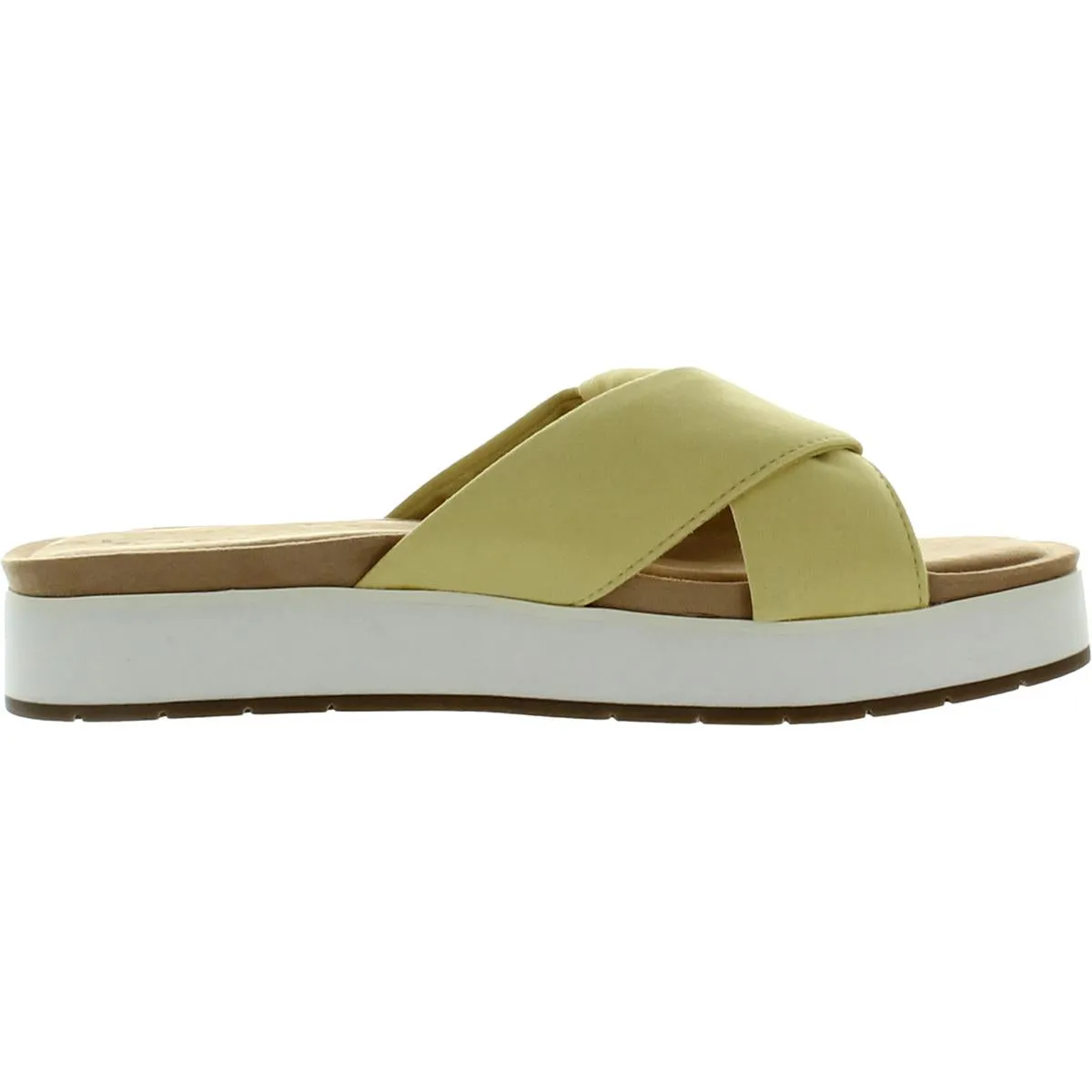 Carenza Womens Faux Suede Slip On Slide Sandals