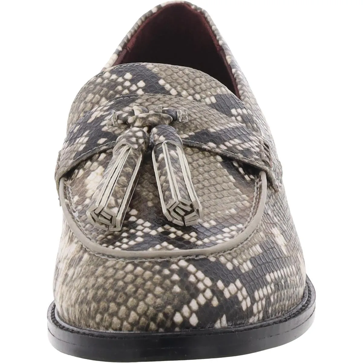 Carolyn Low Womens Patent Slip On Loafers