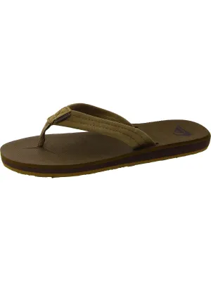 Carver Mens Suede Thong Flip-Flops