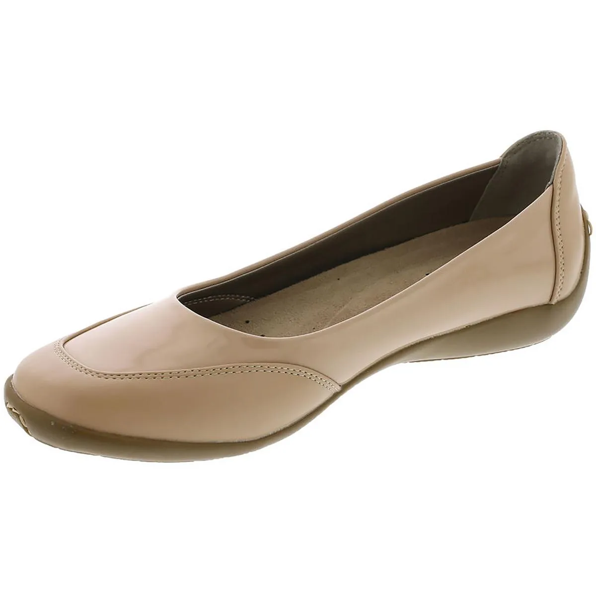 Cascade Womens Slip On Round Toe Ballet Flats