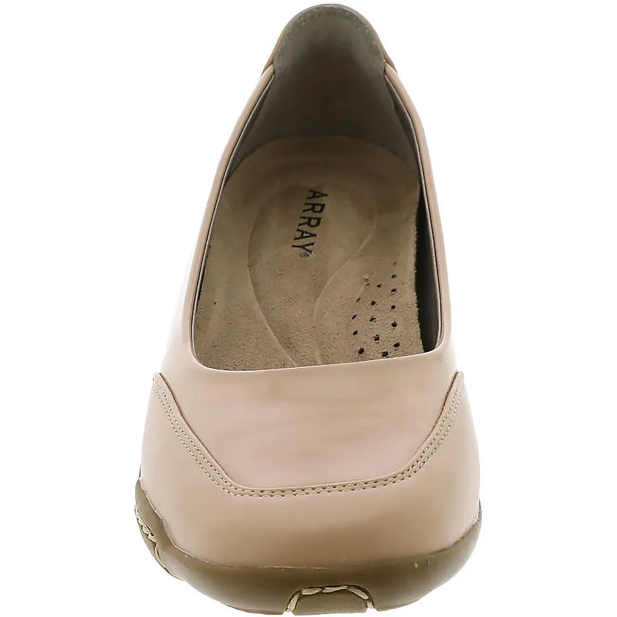Cascade Womens Slip On Round Toe Ballet Flats