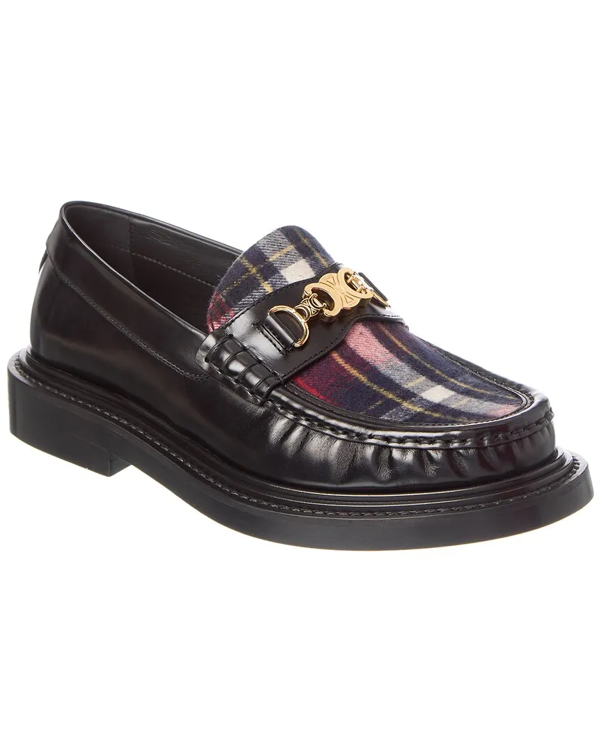 CELINE Triomphe Tarta & Leather Loafer