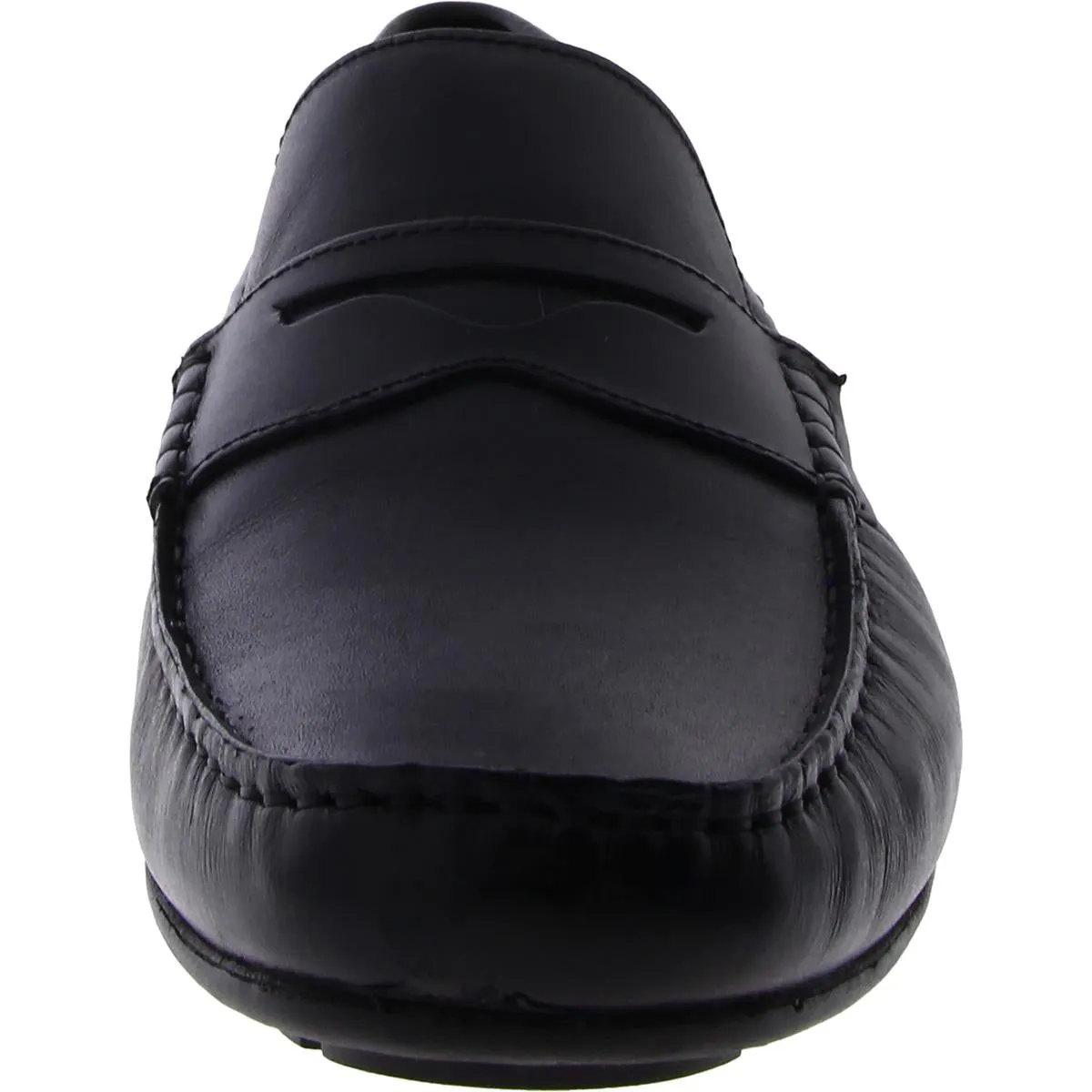 Charlton St Mens Leather Slip On Penny Loafers