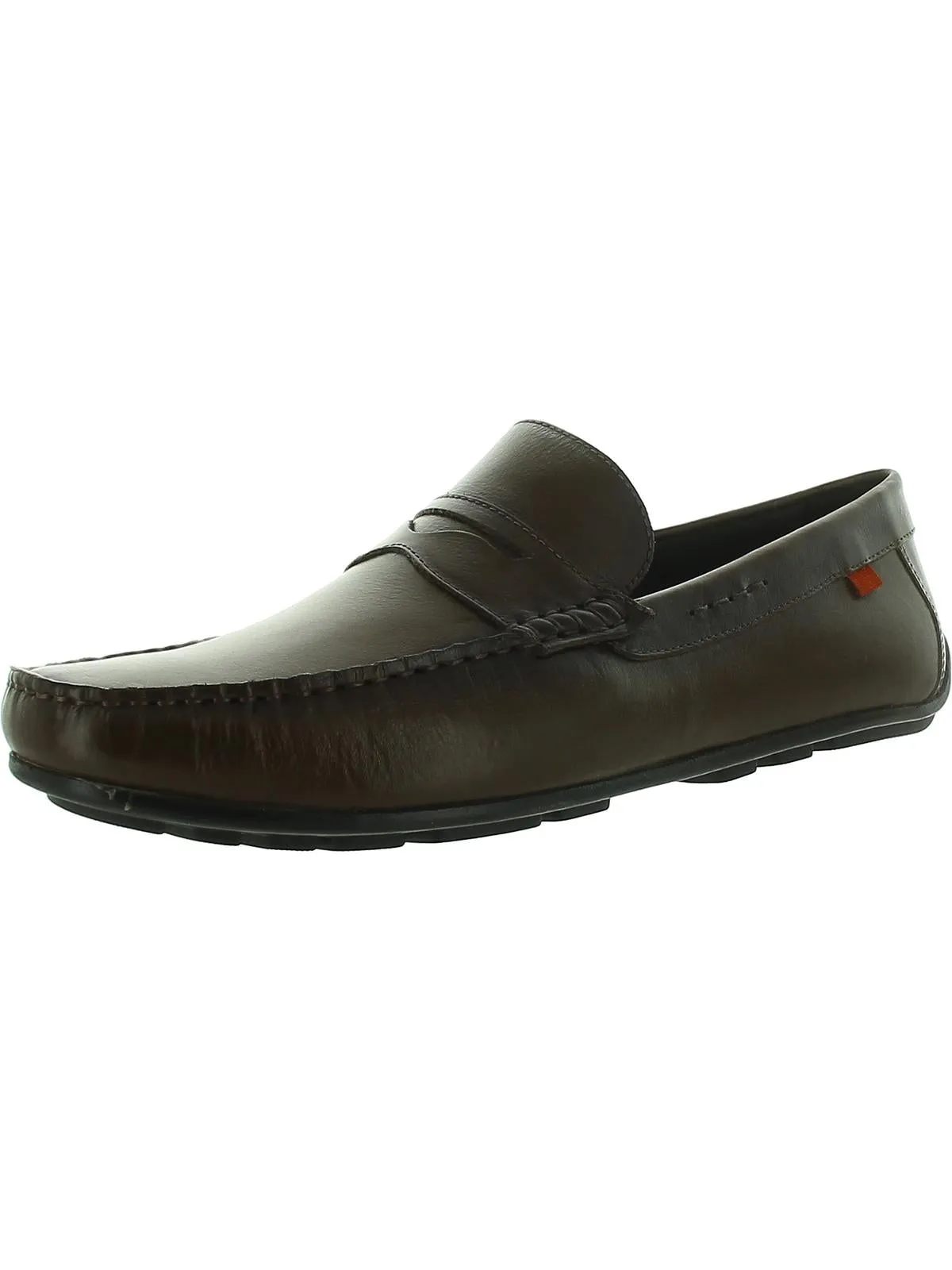Charlton St Mens Leather Slip On Penny Loafers