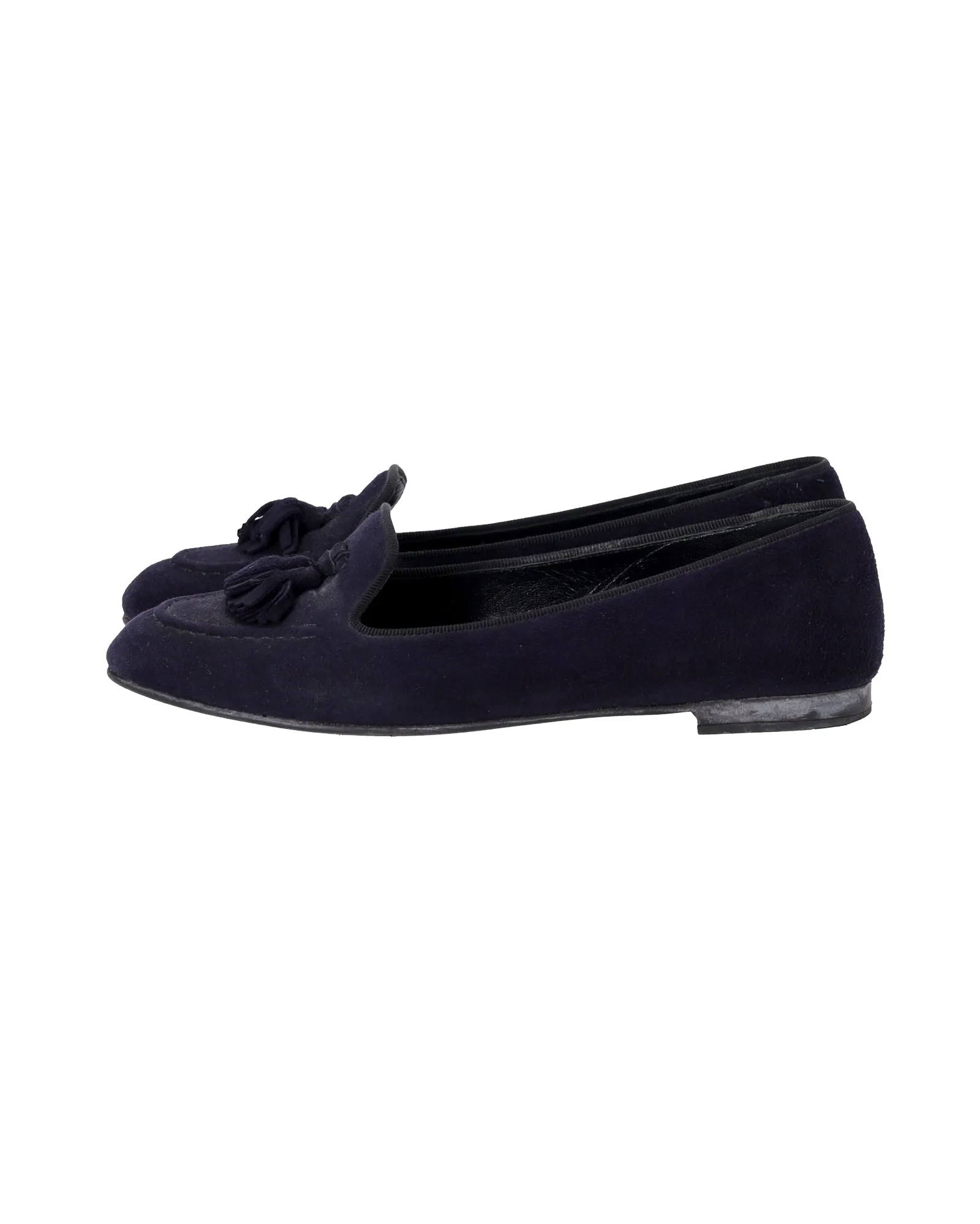 Church's Tassel Loafers in Navy Blue Suede