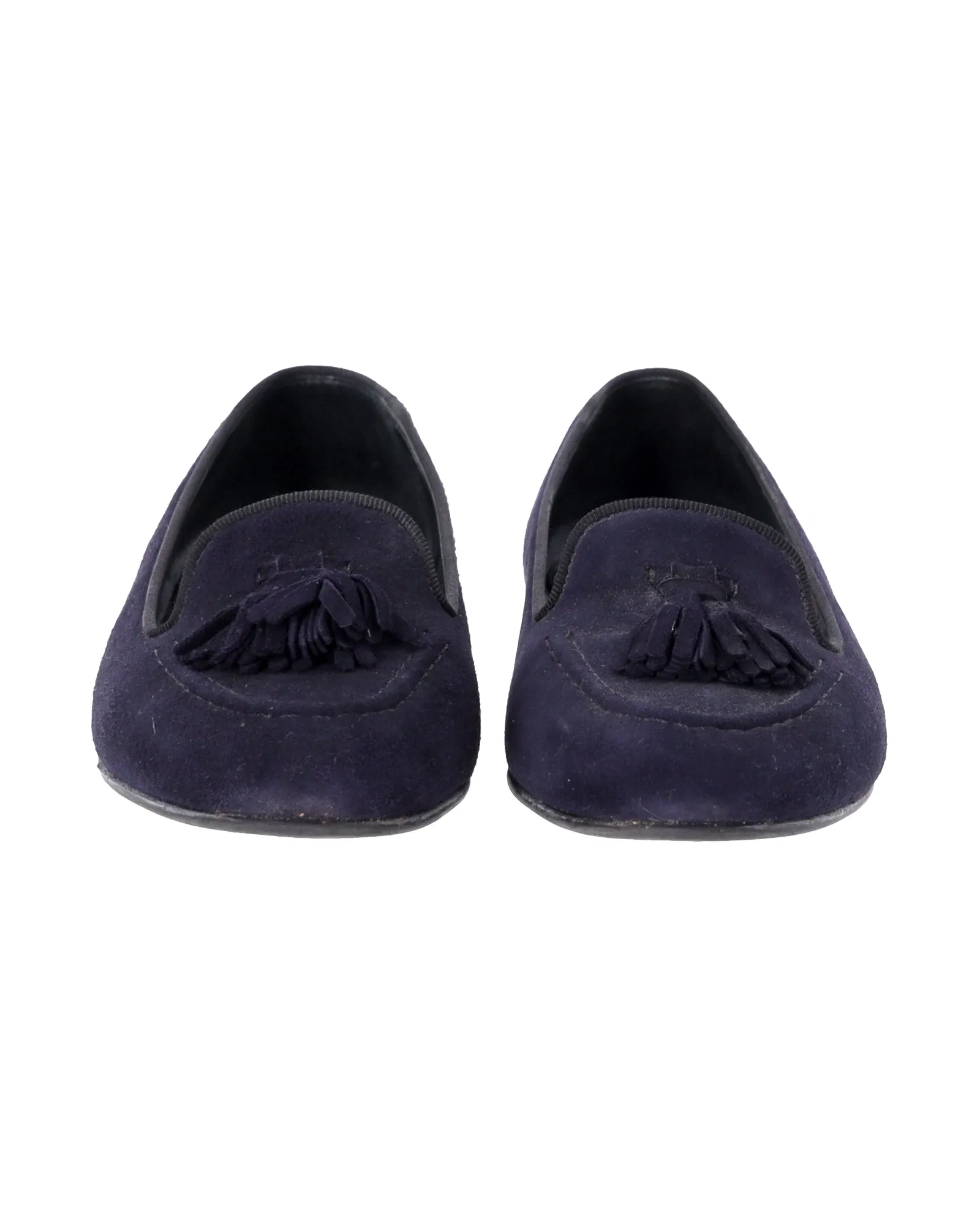 Church's Tassel Loafers in Navy Blue Suede