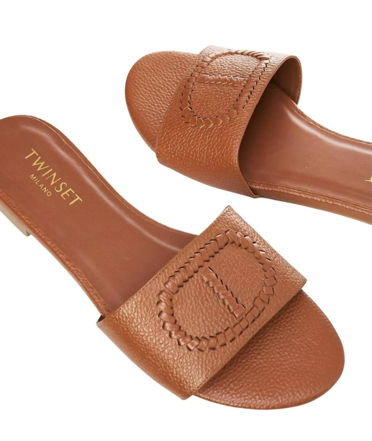 Ciabattina Slide In Cuoio