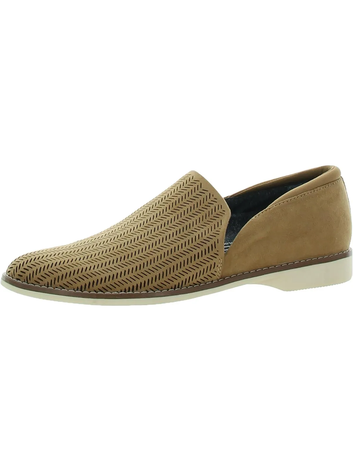 City Slicker Womens Faux Suede Flat Loafers